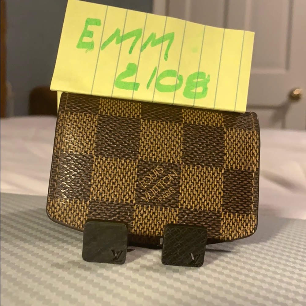 Louis Vuitton Champs Elysées Black Laser Cufflinks